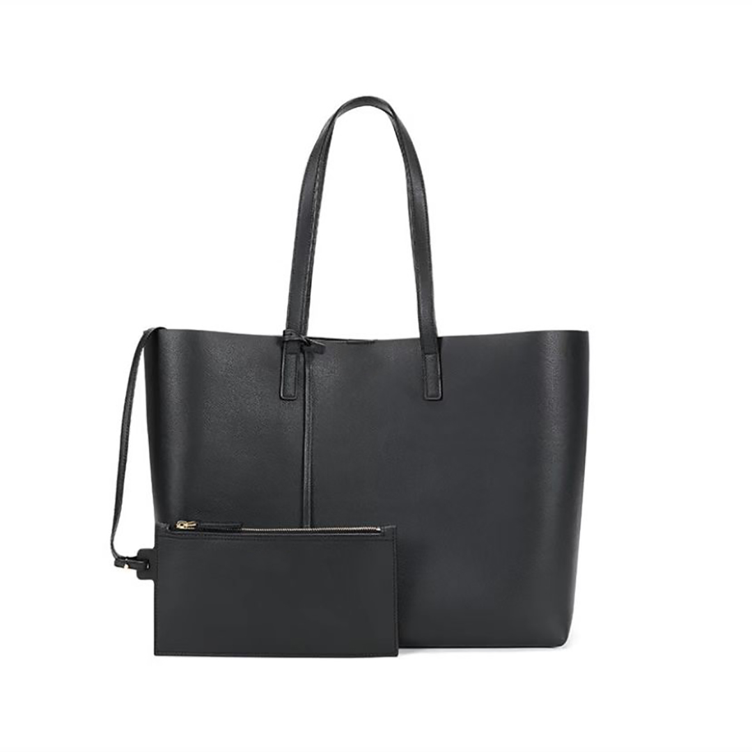 

Designer Bags Tote Large Capacity Ladies Shopping Bag Fashion women's Handbags High Quality PU Leather Shoulder Crossbody Bags wallet purse, Black