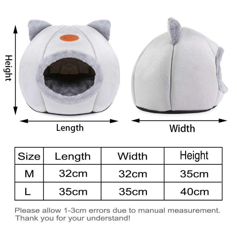

Cat Pet Dog Warm House Cave Beds For Indoor Cats Cozy Nest Kennel Deep Sleep Comfort Little Mat Basket Supplies & Furniture