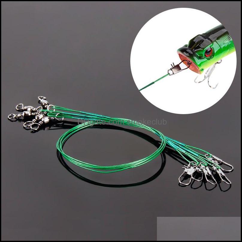 

Lines Sports & Outdoorssteel Fishing Line Wire Leader With Swivel Lead Core Leash Anti Bite Durable 15-30Cm Aessory Braid Drop Delivery 2021