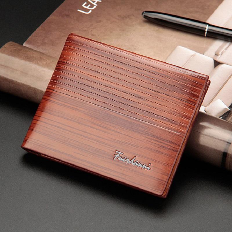 

Wallets Vintage Men Leather Wallet Short Slim Male Purses Money Clip Dollar Price Portomonee Carteria, Small black