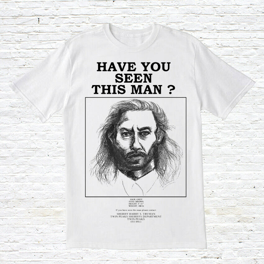 

Twin Peaks 'Have You Seen This Man' T-Shirt, White;black