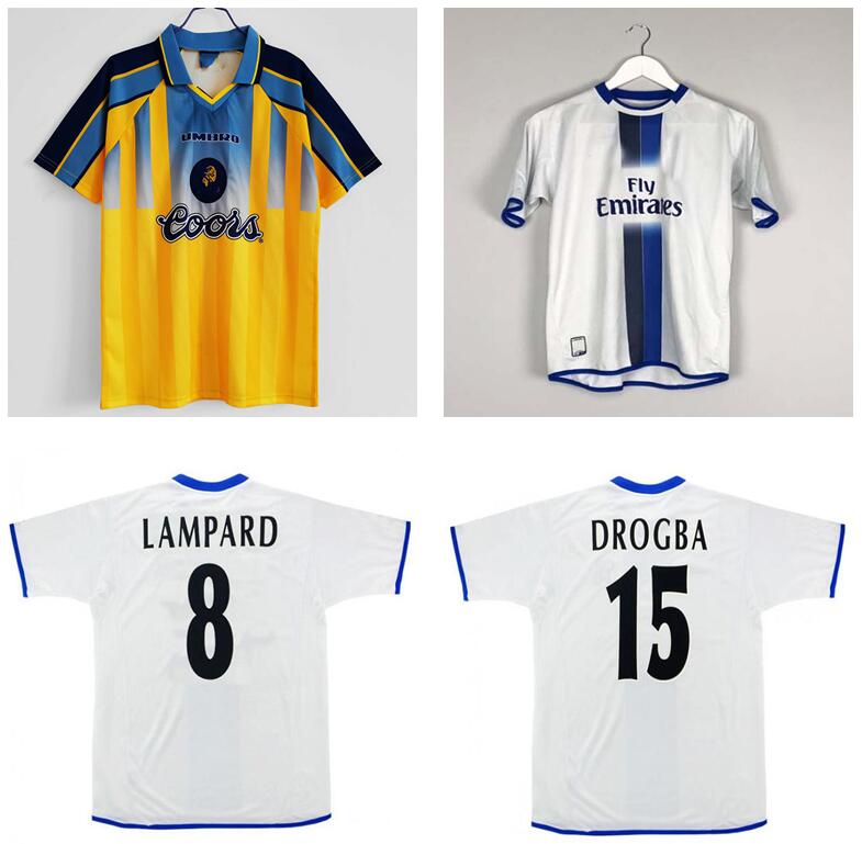 

2011 Retro Lampard Torres Drogba Soccer Jersey 11 12 13 Final Terry David Football Shirts Camiseta, Yellow