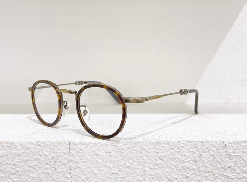 

Gold Tortoise Round Eyeglasses Frame Clear Lens Retro Optical Glasses 47mm Men Fashion Sunglasses Eyewear with box