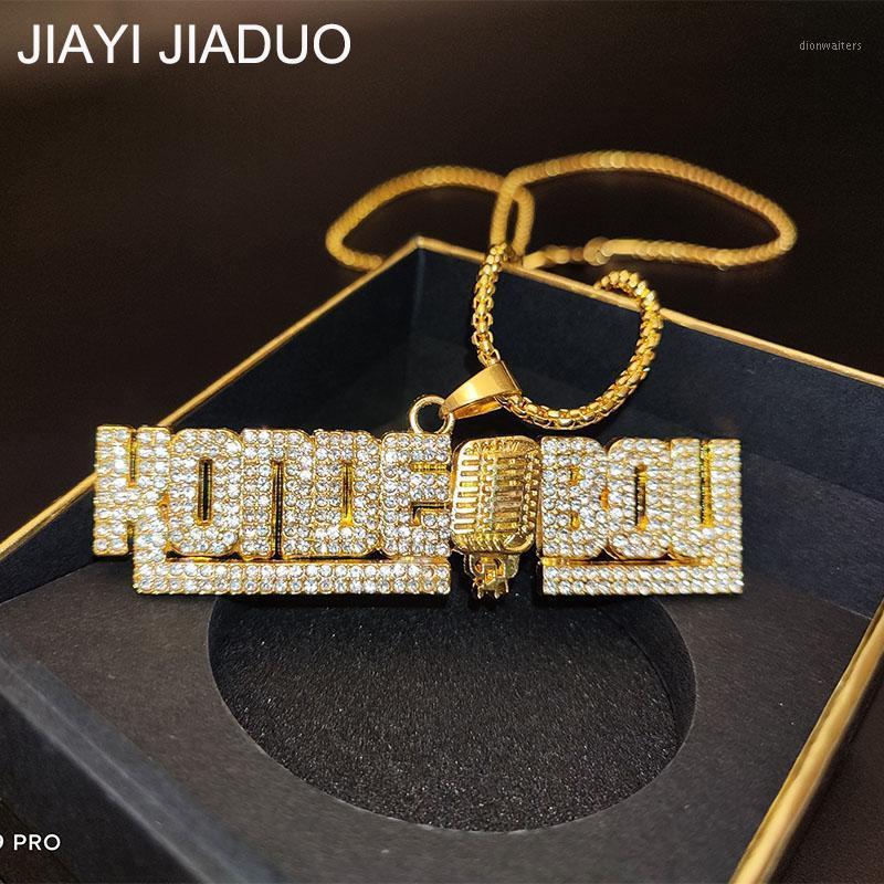 

Chains Men's Hip Hop Bling Jewelry Pendant Necklace, Miami Cuban Chain Fashion Rap Gold Color