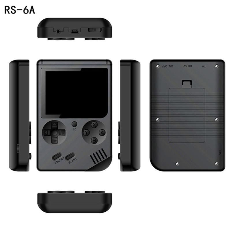 

Portable Game Players 2021 3.0 Inch RS-6A Mini Handheld Console Gift 8Bit Color LCD Kids Player Built-in 168 Games