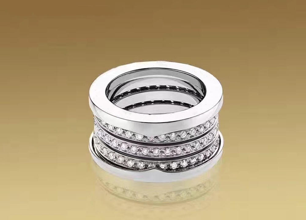 

Wholesale High Quality Men Women Diamond Wedding Ring Jewelry Stainless Steel CZ Stone Shinning Rings Gift