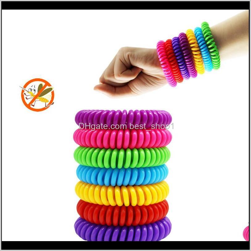 

Shipping Natural Safe Mosquito Repellent Bracelet Waterproof Spiral Wrist Band Outdoor Indoor Insect Protection Baby Pest Gk05A Al9X4