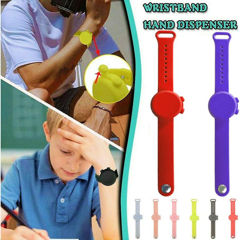 

Reusable Wristbands Hand Sanitizer Dispensing Portable Soap Dispenser Bracelet Wrist Disinfectant Gel Liquid
