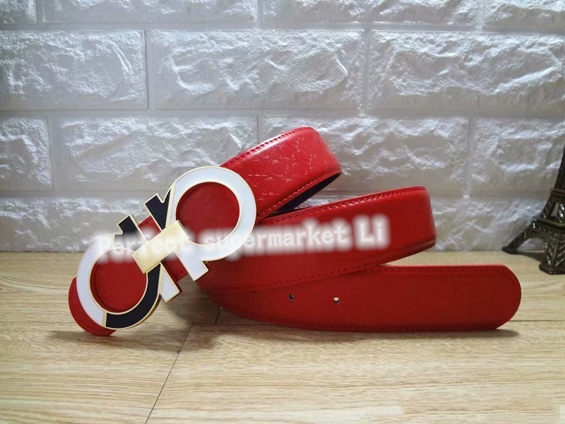 

Popular men's leisure business belt tiger head smooth buckle design black and brown belt wear comfort is your best choice without box, Black;brown