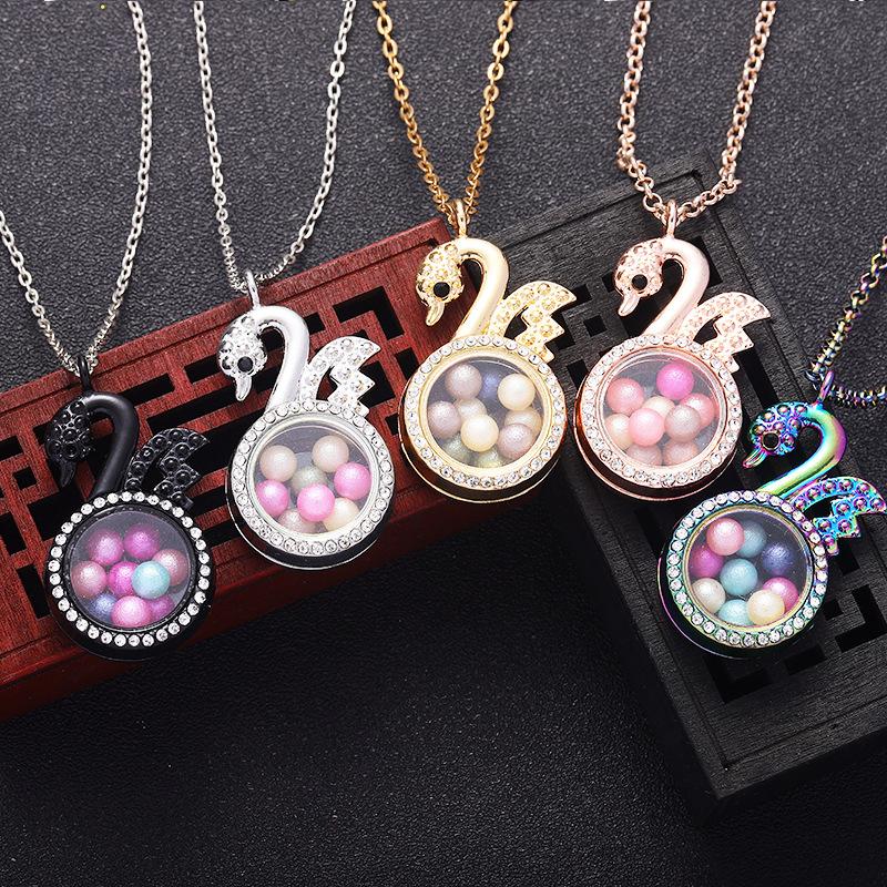 

5pcs Diffuser Necklace Jewelry Pendant Iron Tower Perfume Essential Oil Locket Necklaces