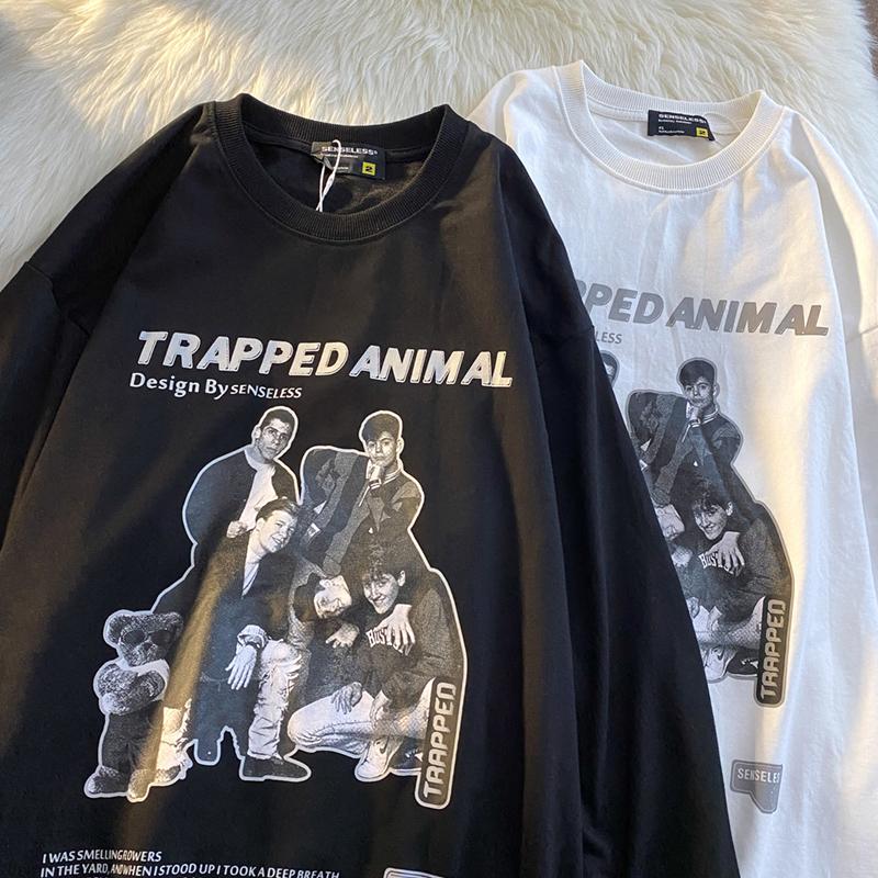 

Women's Hoodies & Sweatshirts Vintage Loose Sweatshirt Women Autumn Couple Clothes Oversized Hoodie O-Neck Fashion Casual 2021 Plus Size Har, Black