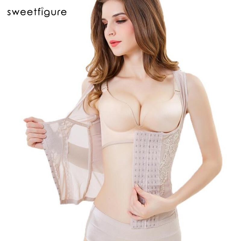 

Women's Shapers Waist Trainer Corsets Slimming Belt Modeling Strap Body Shaper Shapewear Slim Corset Tummy Underwear Vests Top, Beige
