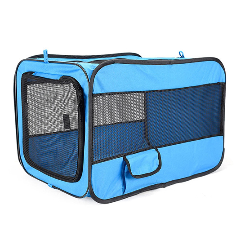 

S M 600D Oxford Pet Car Trave Accessories For Dogs Cats Carriers Fodabe Portabe Pet Cage Tent Kenne With Mat Outdoor