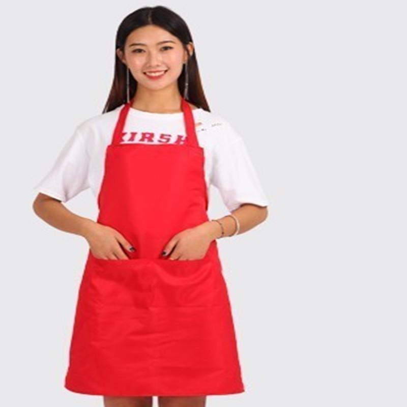 

Colorful Cooking Baking Apron Reusable Convenient Solid Color Kitchen Restaurant Work Women's Household Sleeveless Aprons