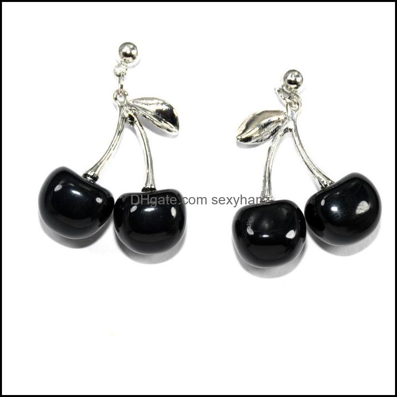 

& Pendants Pendant Necklaces Kmvexo Vintage Punk Black Red Cherry Metal Clavicle Chain Choker Gothic Necklace For Women Girls Party Jewelry