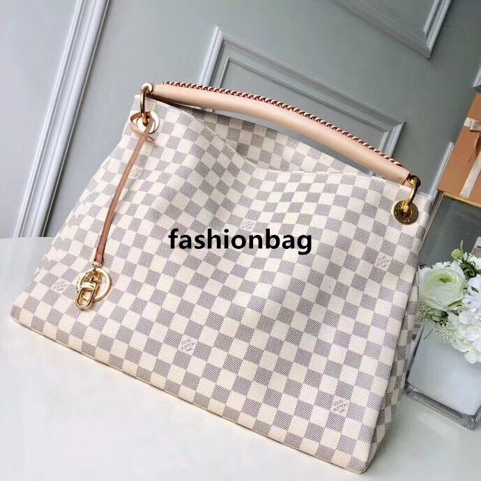 

LVLouisVitton Vutton Lady Artsy Presbyopia Single Shoulder Bag Fashion Woven Handle Shopping Bags Tote, Red;black