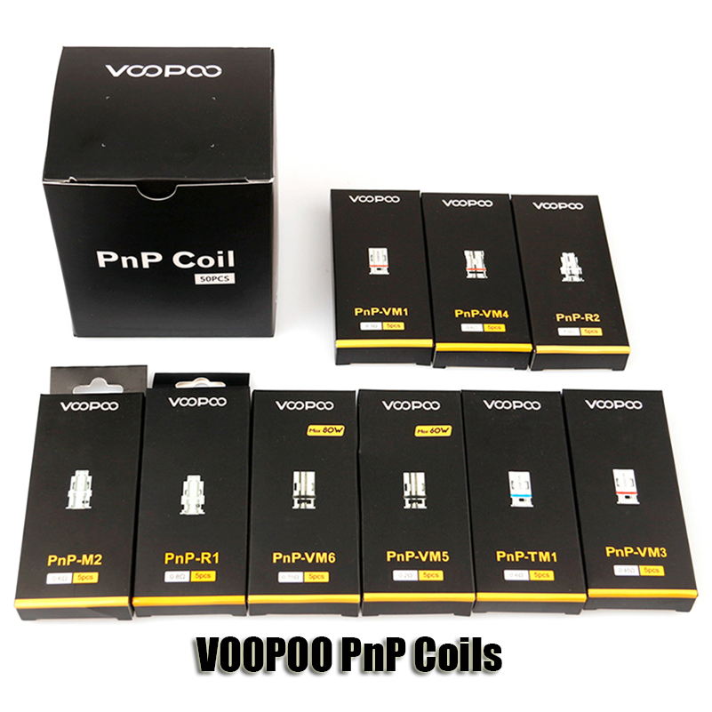 

100% Original VOOPOO PnP Coils Head VM1 VM3 VM4 VM5 VM6 TM1 M2 Mesh R1 R2 Vape Core For Vinci R X Drag S Argus RX Air Atomizer Kit Authentic