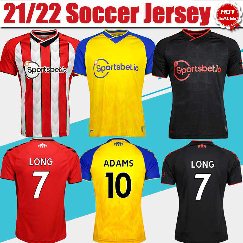 

#8 WARD-PROWSE Home Soccer Jersey 2021/2022 #7 LONG #11 11 REDMOND Away Yellow Soccer Shirt Men 21/22 #6 ROMEU 3rd Black Football Uniforms Customize, Black;yellow