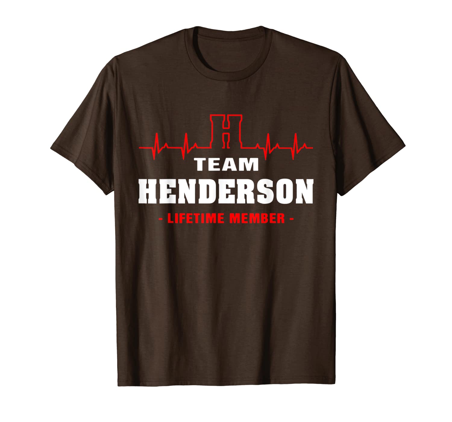 

team henderson lifetime member shirt surname, last name gift t-shirt, White;black
