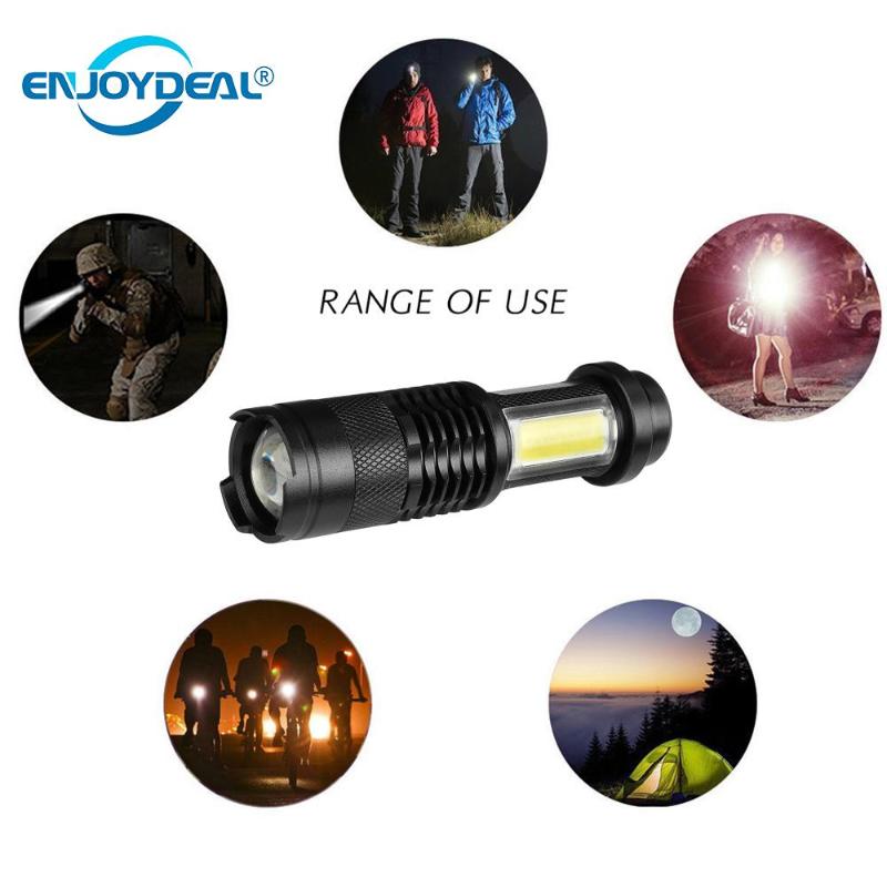 

2PC/set Ultra Bright Adjustable Focus Mini Q5 3800 Lumens LED Torch Lantern Outdoor Lighting Flashlights Torches