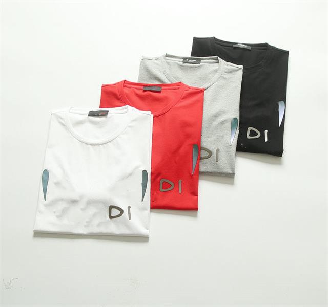 

High Quality mens tees Sweatshirt designer t shirts Causal formal 4 styles clothing jumper Short Sleeve size m-3xl, White;black