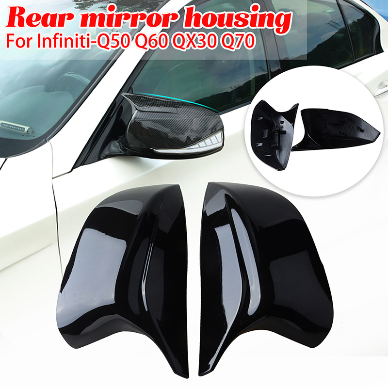 

Wing Side Mirror Cover Rearview Mirror Cap Fit For Infiniti QX30 Q50S Q50 Q60 Q70 Car Accessories Modified Part