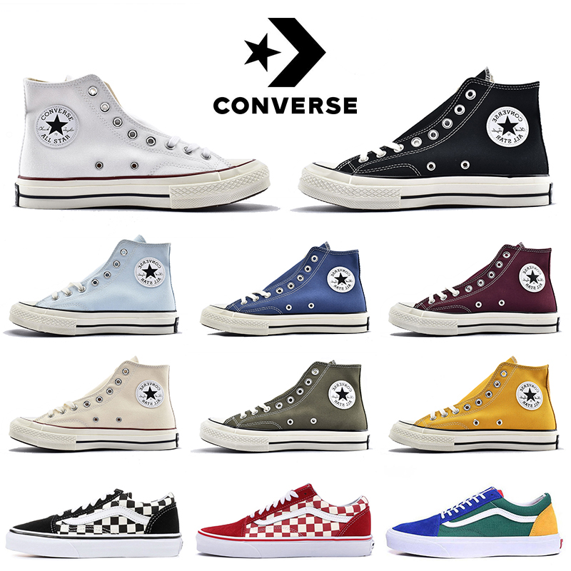 

Outdoor Fashion Converse Chuck Taylor All Star 1970s Canvas Shoes All-Star 70s Hi Vans OFF THE WALL Old Skool White Women Mens Sports Skateboard Trainers Sneakers, C46 36-45