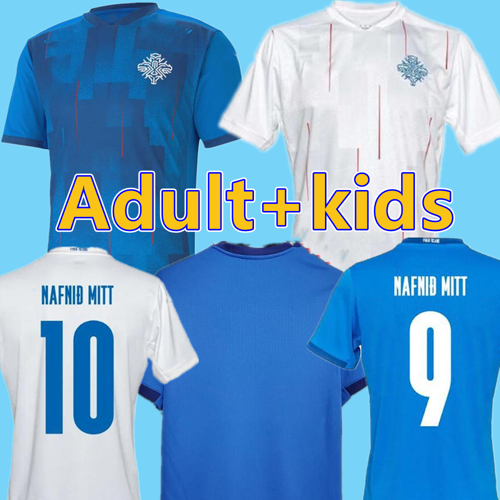 2020 2021 Iceland National Team Soccer Jerseys 20 21 G SIGURDSSON Sigthórsson E GUDJOHNSEN Men Adult kids kits Football Shirts Uniforms 2XL