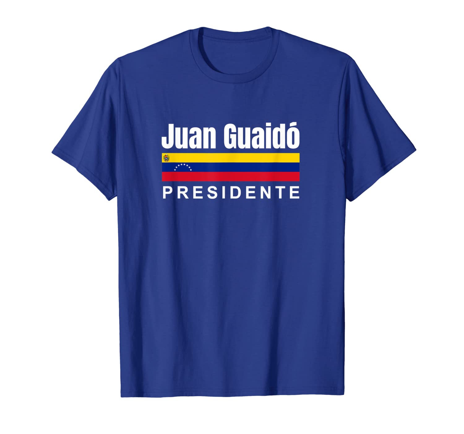 

Juan Guaido Presidente Shirt Pray Support New President Tee, White;black