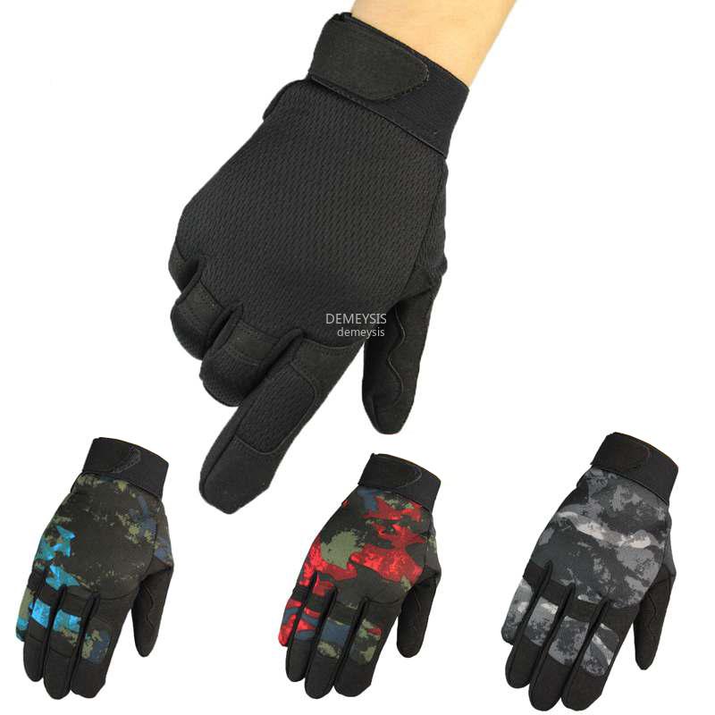 

Sports Gloves Full Finger Outdoor Hiking Protective Tactical Paintball Shooting Non-slip Military Hunting, Black