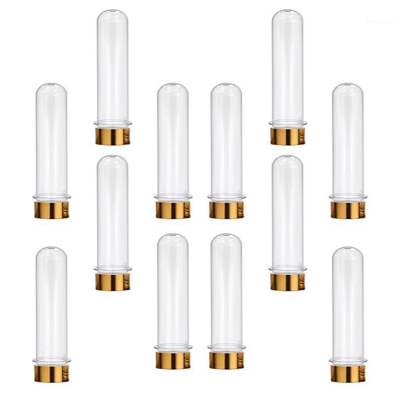 

12Pcs 40ml PET Test Tube Bottles Mask Bath Salt Candy Jars Storage Tubes &