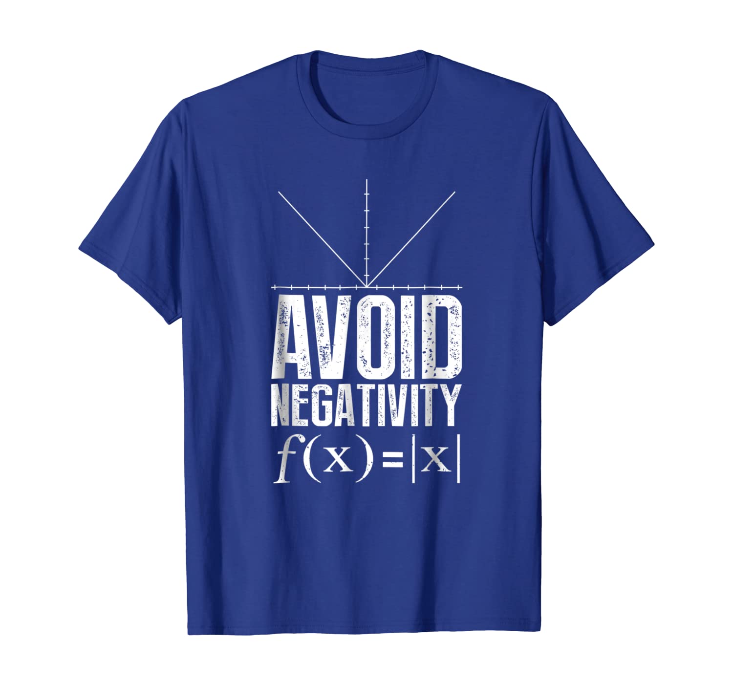 

Avoid Negativity Math Funny Mathematics Equation T-Shirt, White;black