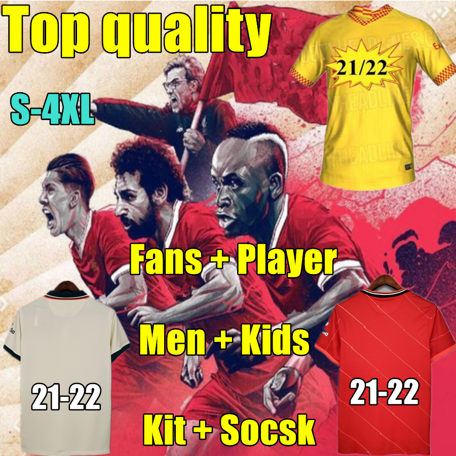 

21 22 player version LVP soccer jerseys Gerrard special edition Smicer Alonso Hamann BARNES KUYT Cisse 2021 Football Shirt men+kids S-4XL, 2122 player version