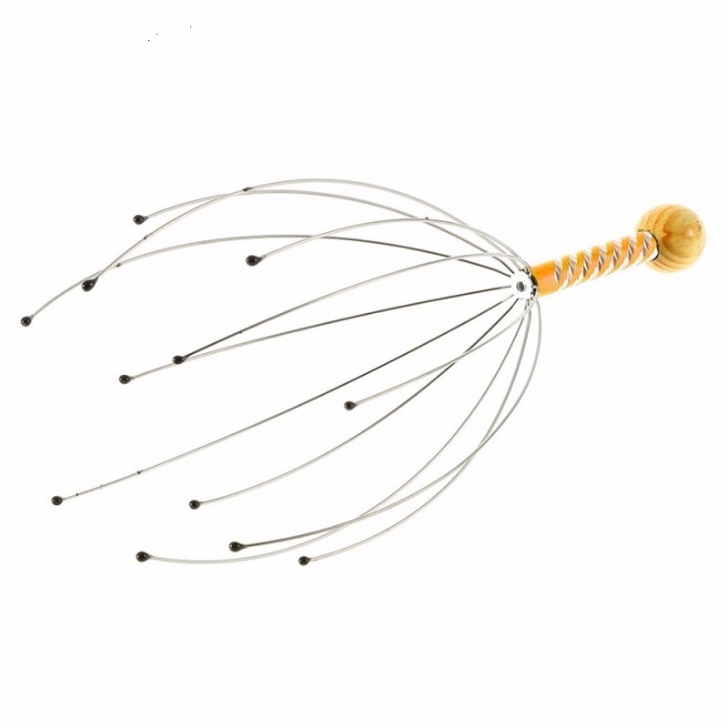 

Head Massager Octopus Scalp Neck Equipment Stress Release Relax Massage Claw Tens Pain Relief Body