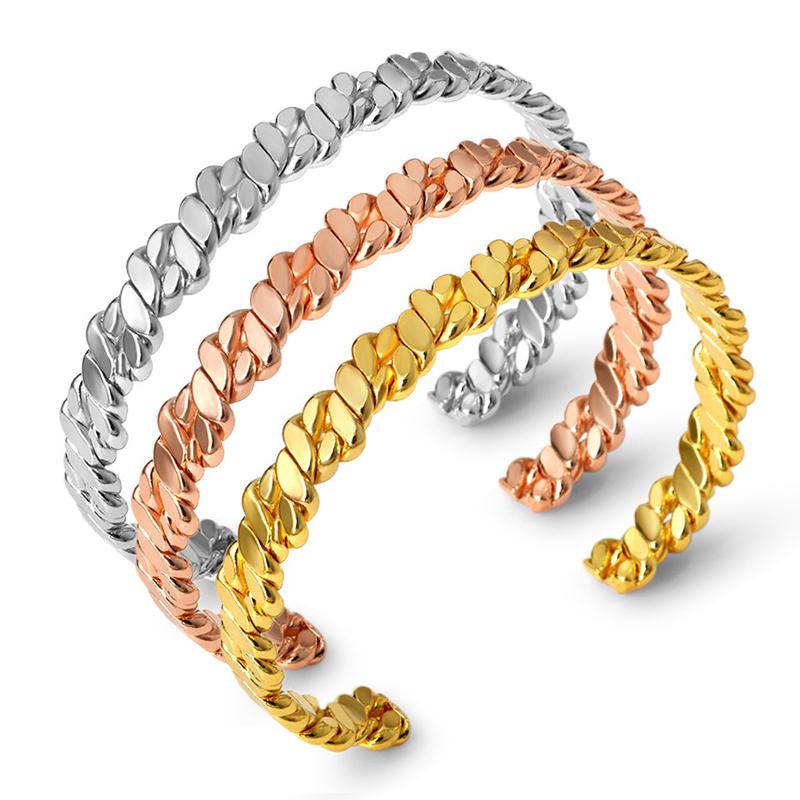 

Bangle 316L Stainless Steel Bracelet Spring Wedding Jewelry For Women Gift