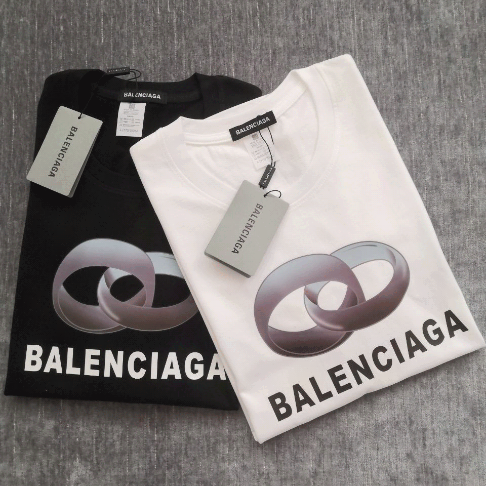 

Balancaiga Korea 2021 Luxury Casual T-shirt men's Wear designer Short sleeve sportswear cotton high quality wholesale black and white s, White;black