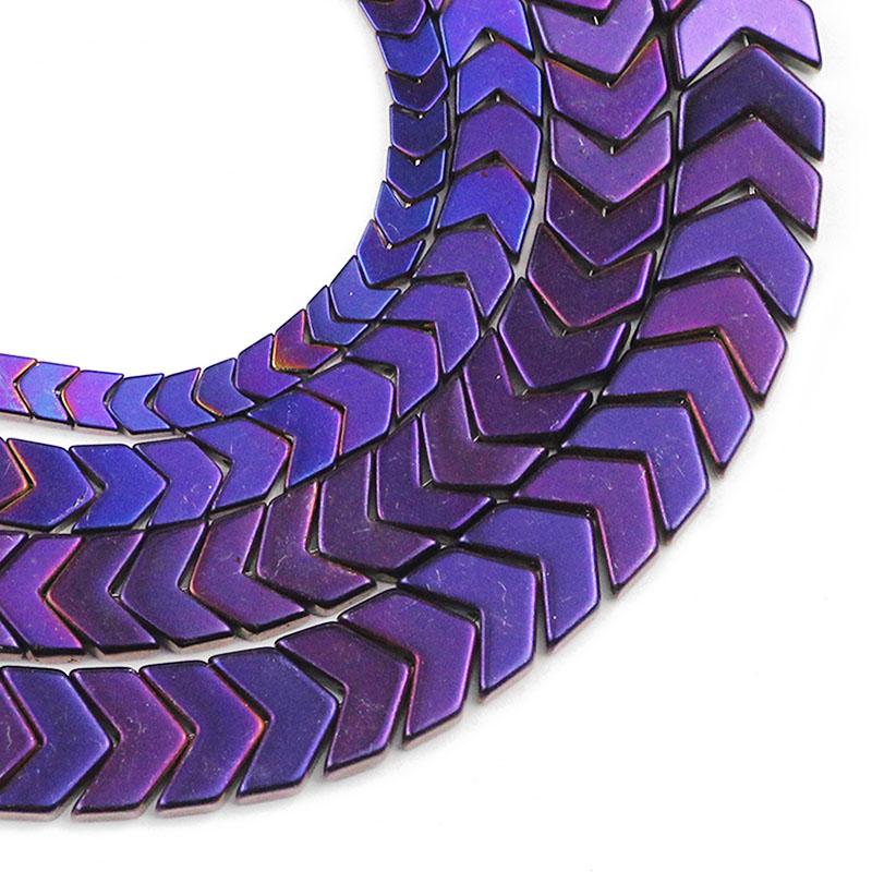 

Other Natural Stone Hematite Purple Arrows Shape Spacer 4/6/8/10MM Charm Loose Beads For Jewelry Making Bracelets DIY Accessories