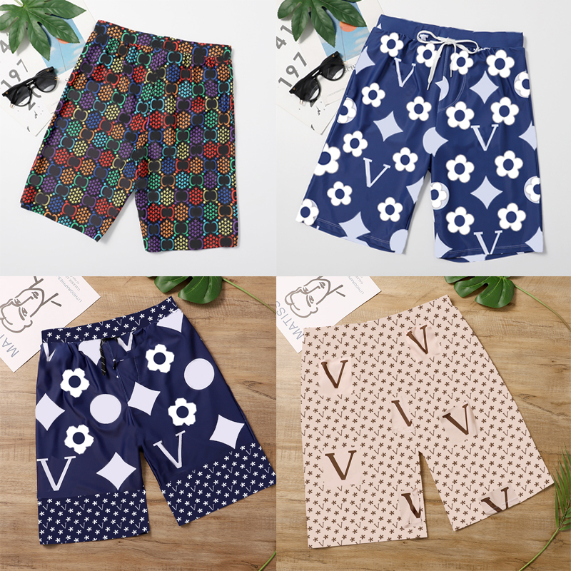 

Classic Pattern Men Beach Pants Full Letters Swimming Trunks Summer Boy Beach Shorts Soft Quick Dry Surf Beach