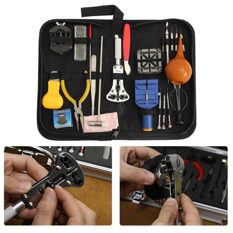 

Repair Tools & Kits Wristwatch Tool Watch DIY Kit Screwdrivers Opener Tweezer Case Band Link Remover Watchmaker Dedicated Device