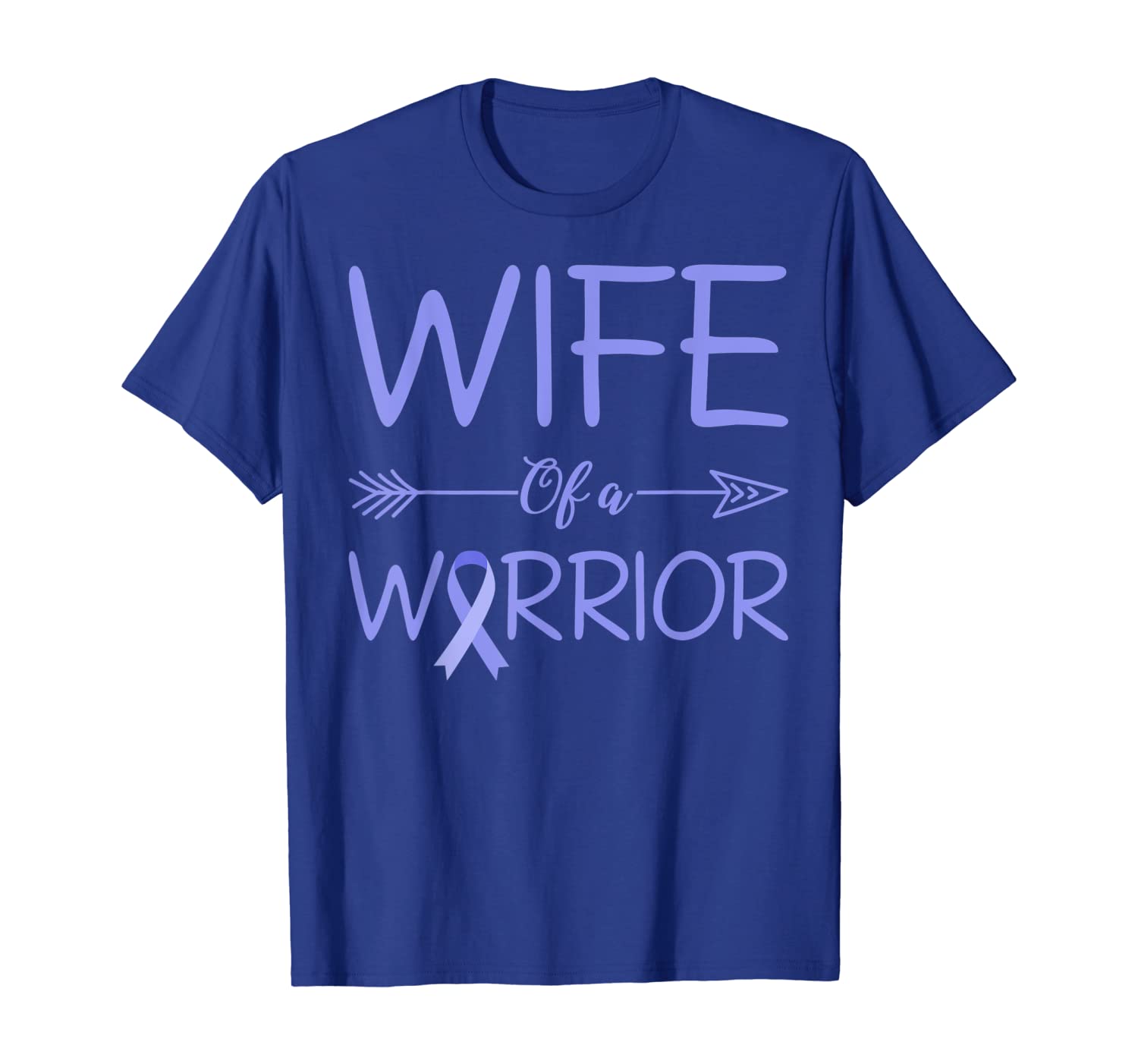 

wife of a warrior esophageal cancer awareness tshirt t-shirt, White;black