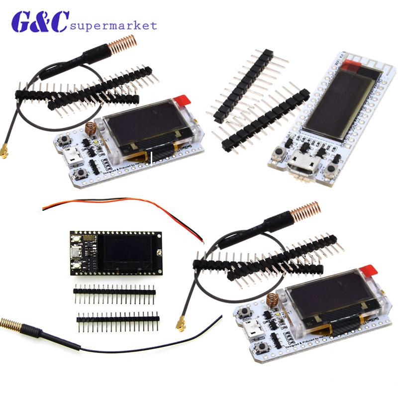 

Integrated Circuits SX1276/SX1278 433Mhz LoRa ESP32 0.91/0.96 Inch Blue OLED Display NodeMcu