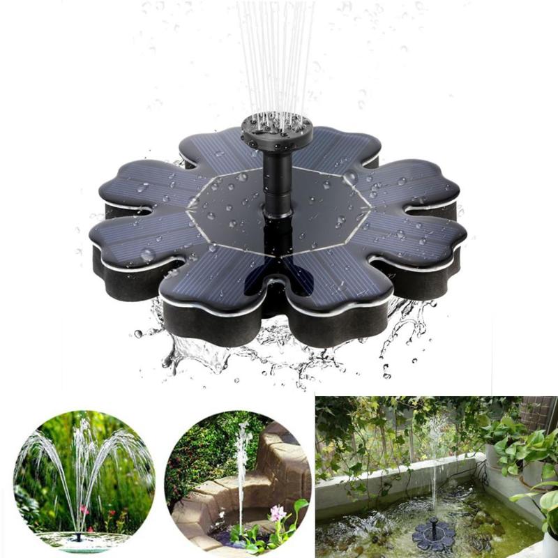

LanLan Solar Fountain Flower-shape Water Pump For Outdoor Birdbath Pool Garden Decoration Decorations