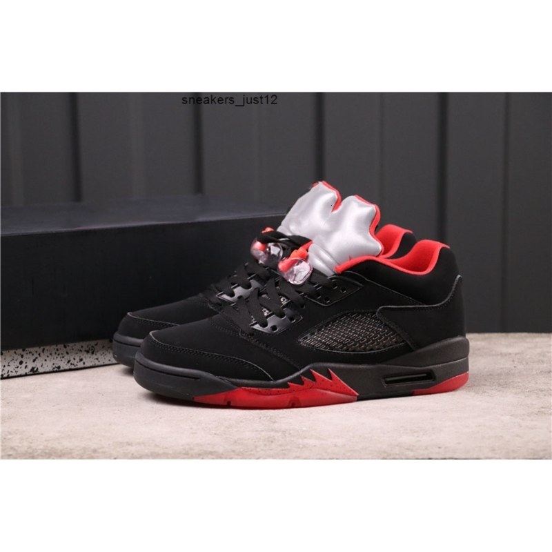 

Good Quality Jumpman 5 Low Alternate Basketball Shoes Black New Collaboration Fashion Sports Zapatos Sneakers Ship With Box