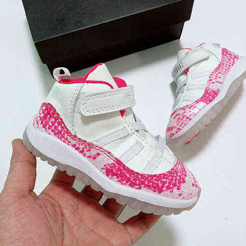 

Online shoes 11s Kids basketball shoes Infant outdoor boy and girl sports bady trainer Children New Born sneaker 11 size 22-27, Color 1