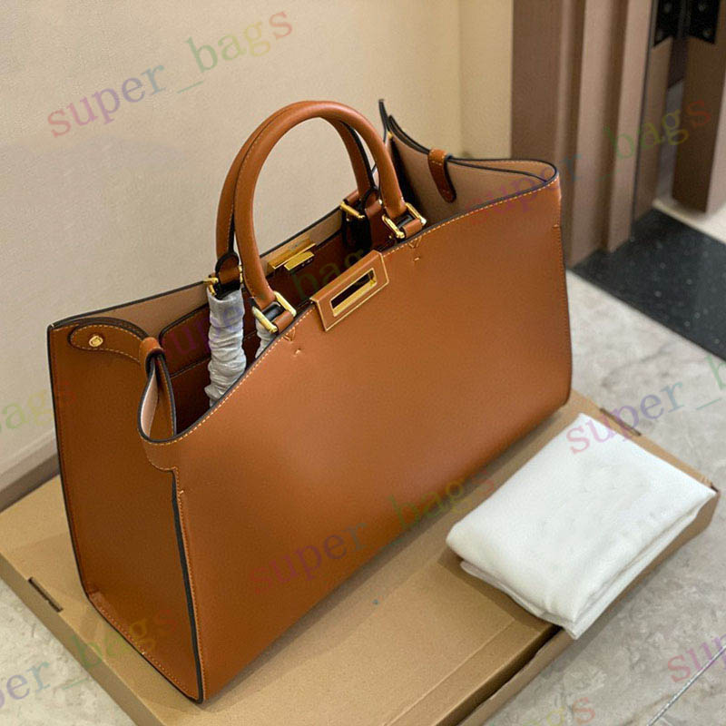 

high quality luxurys designers fendi bags women handbags purses large capacity genuine leather shopping bag fashionable tote hangbag
