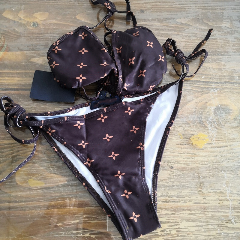 

2021 L letter Textile women' Swimsuit Bikini Set multicolor summer beach windproof can be delivered with high quality, As pic