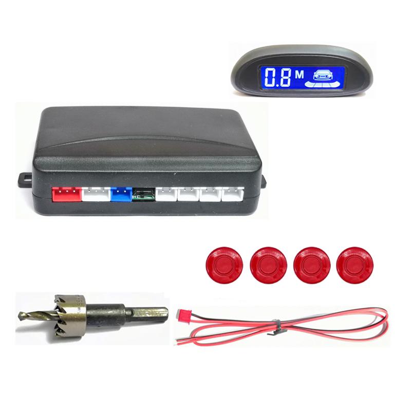 

Car Rear View Cameras& Parking Sensors Reverse Sensor Auto Ultrasonic Radar With 4 And LCD Backlight Screen Monitoring System