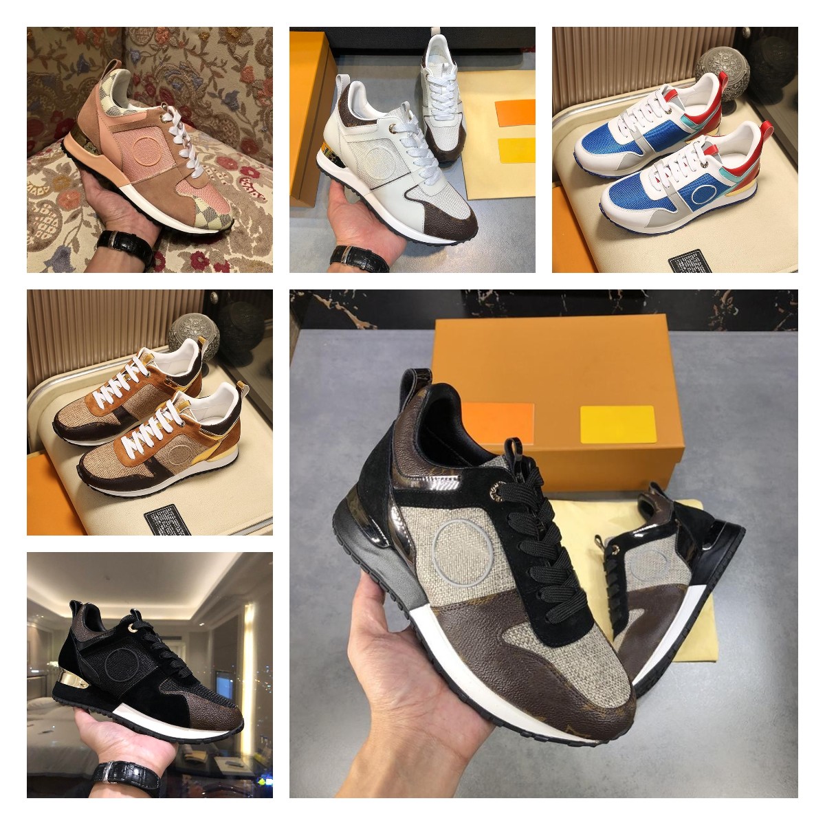 

2021 men shoes casaul Men Women Calf Sneakers Mesh Mixed Color Trainer Retro Splicing Stylist unisex leather man shoe Sneaker, 11