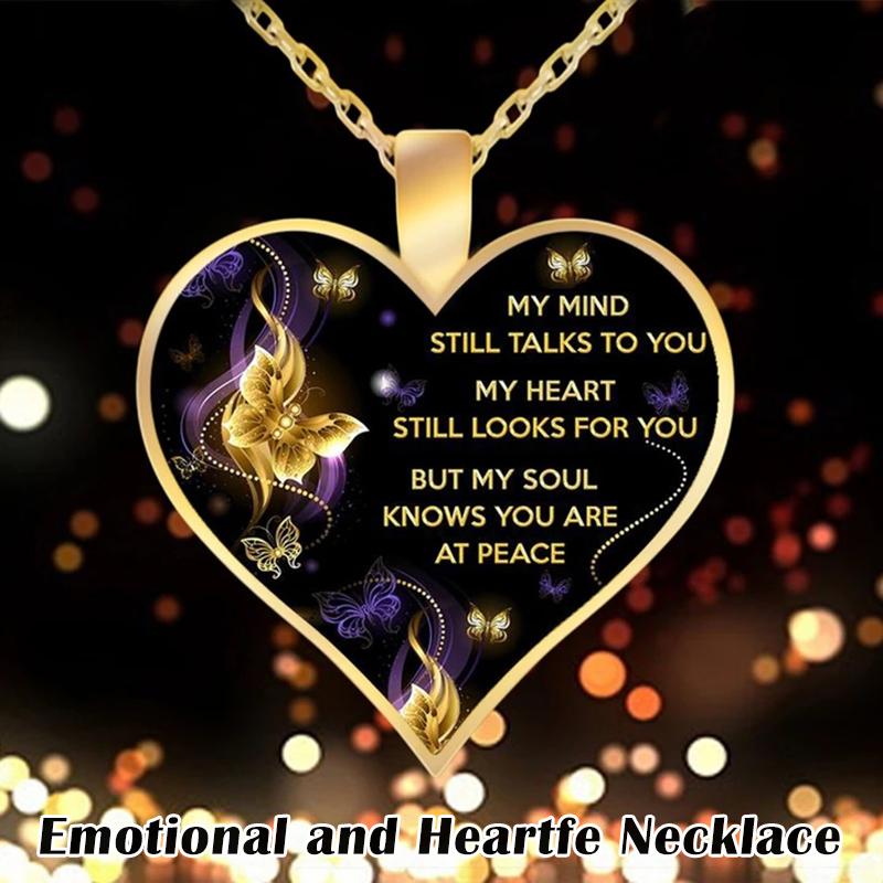 

Charms Emotional And Heartfelt Necklace With Mind Heart Soul Inscription My Still Talks To You H9, Bronze;silver
