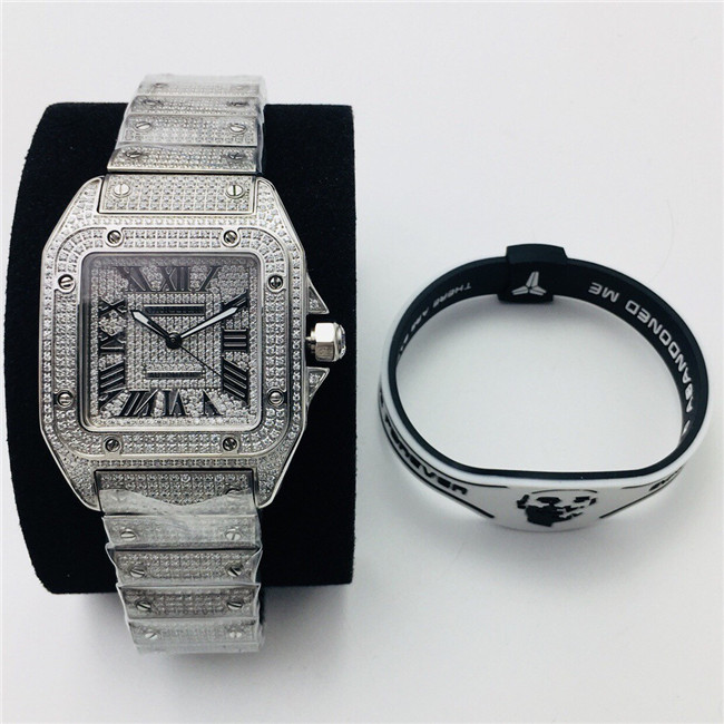 

EG Factory top grade men's watch diameter 41.3mm with ETA2824 movement mechanical arc literal sapphire mirror full of stars steel belt, Slivery;brown